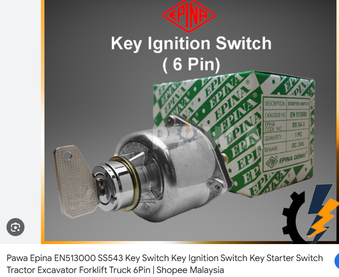 IGNITION SWITCH 6 PIN SW-2 ORIGNAL