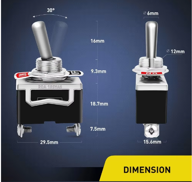 TOGGLE SWITCH 2 PIN CH.