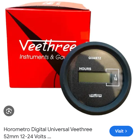 HOUR METER LCD DIGITAL 10-28V / V3