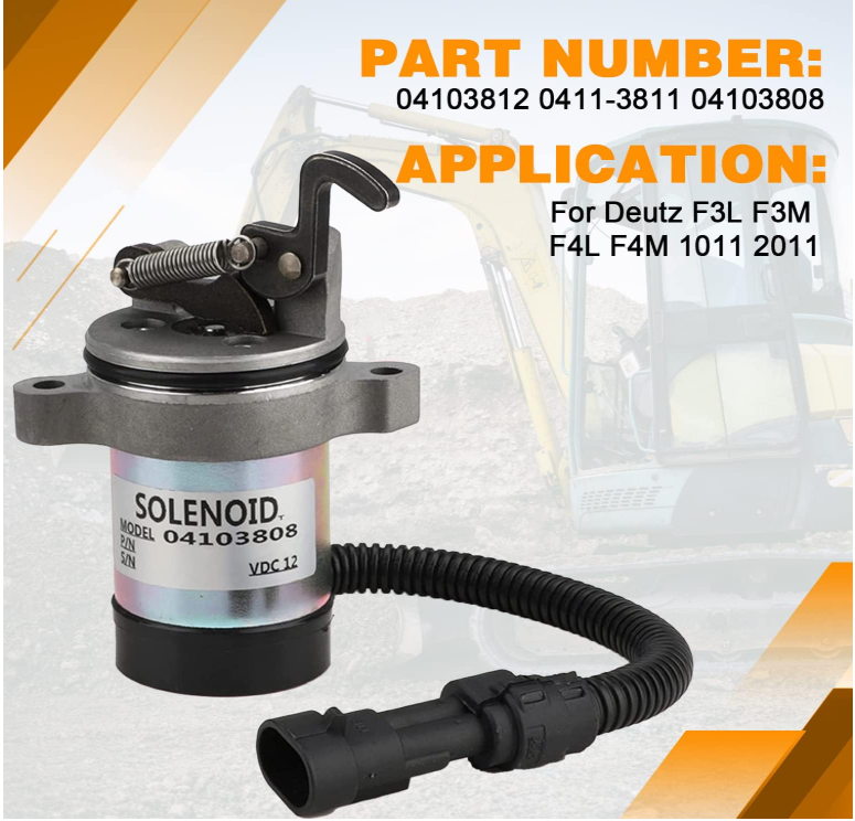0410-3812 -12V SOLONOID FOR DEUTZ ENGINE