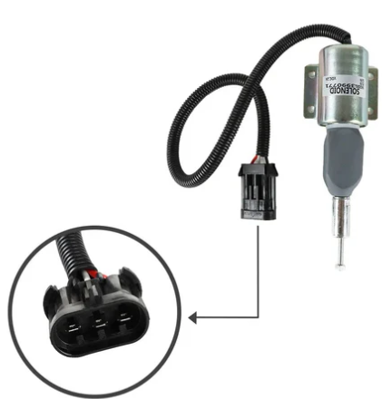 3990771 -24 Fuel  Solenoid Valve for Cummins Engine