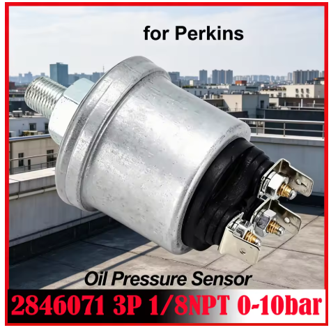 3P-1/8NPT 0-10bar Oil Pressure Sensor 2846071 for Perkins Engine