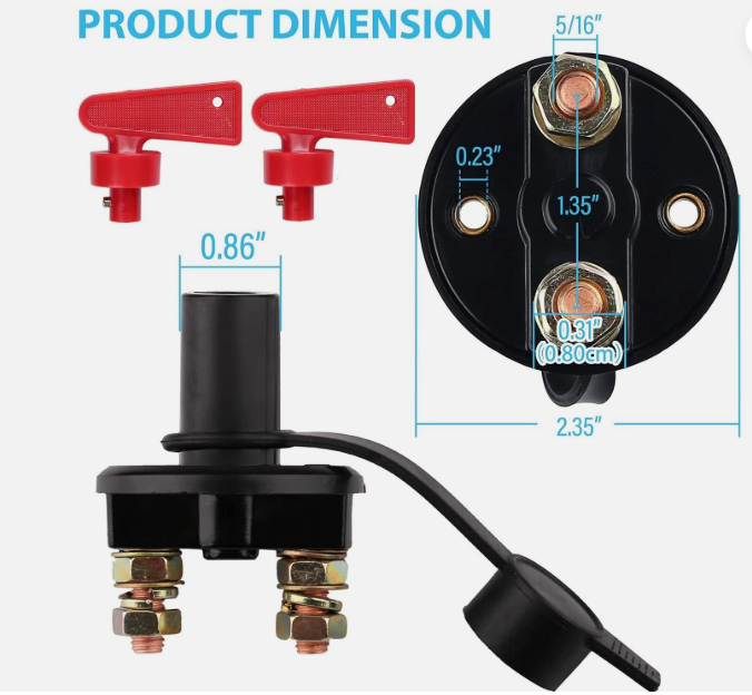 30075 BATTERY SUPPLY CUT OFF SWITCH