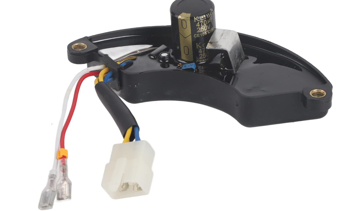AVR 220V for 5 to 6.5KW Single Phase (6 WIRE) Generators, Halfmoon Style, 6 Wire Harness