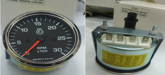 RPM ELECT. METER 80MM DIAM /3000RPM