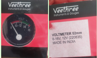 VOLT METER DC  12VDC (V3) 220835