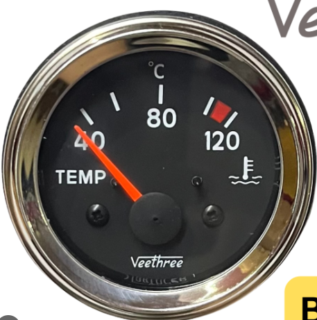 626-152 ELECT.WATER  TEMP. GAUGES (V3) 12VDC-